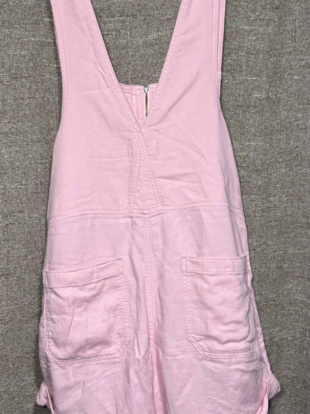 Free People We The Free Jude Shortalls Pink Parfait Cotton Romper M - Picture 5 of 8